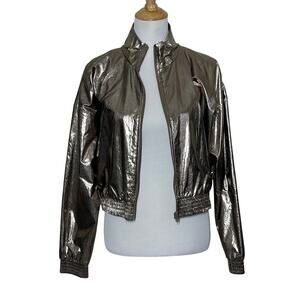 Victoria Secret Sport Metallic Bomber Jacket Sz S